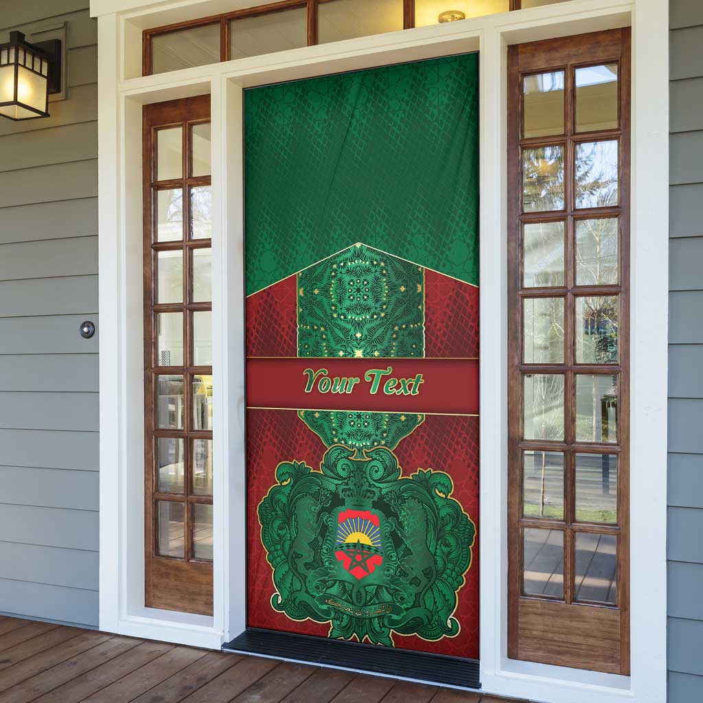 Personalized Morocco Door Cover Royal Lion Islam Patterns - African Pride