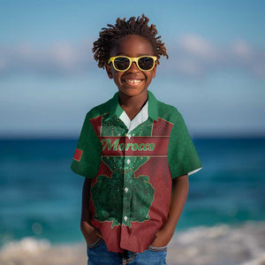 Personalized Morocco Kid Hawaiian Shirt Royal Lion Islam Patterns - African Pride