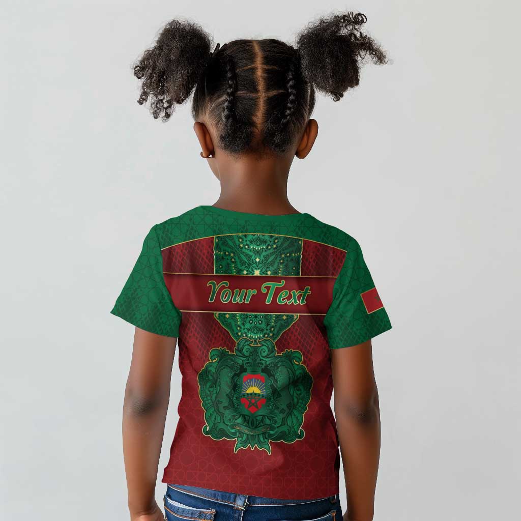 Personalized Morocco Kid T shirt Royal Lion Islam Patterns - African Pride