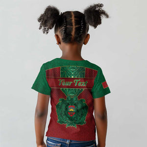 Personalized Morocco Kid T shirt Royal Lion Islam Patterns - African Pride