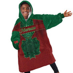 Personalized Morocco Kid Wearable Blanket Hoodie Royal Lion Islam Patterns - African Pride