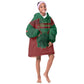 Personalized Morocco Kid Wearable Blanket Hoodie Royal Lion Islam Patterns - African Pride