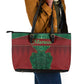 Morocco Leather Tote Bag Royal Lion Islam Patterns - African Pride