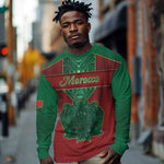 Personalized Morocco Long Sleeve Shirt Royal Lion Islam Patterns - African Pride