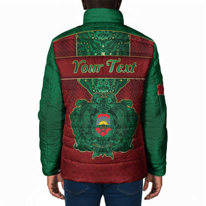 Personalized Morocco Padded Jacket Royal Lion Islam Patterns - African Pride