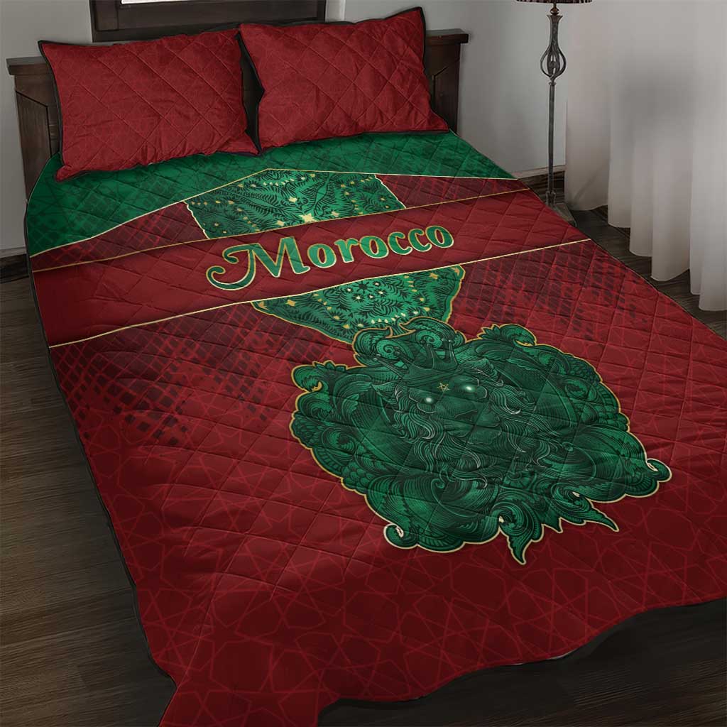 Morocco Quilt Bed Set Royal Lion Islam Patterns - African Pride