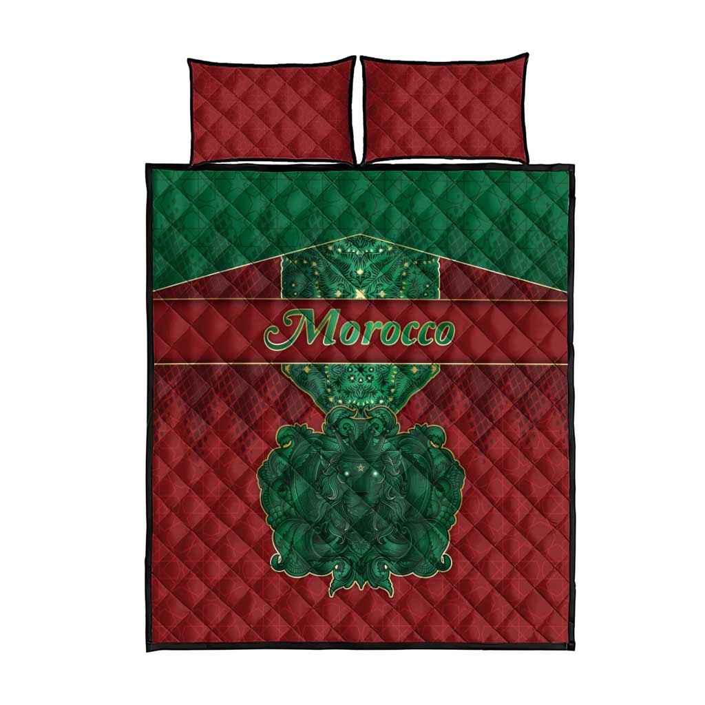 Morocco Quilt Bed Set Royal Lion Islam Patterns - African Pride