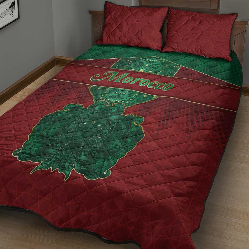 Morocco Quilt Bed Set Royal Lion Islam Patterns - African Pride