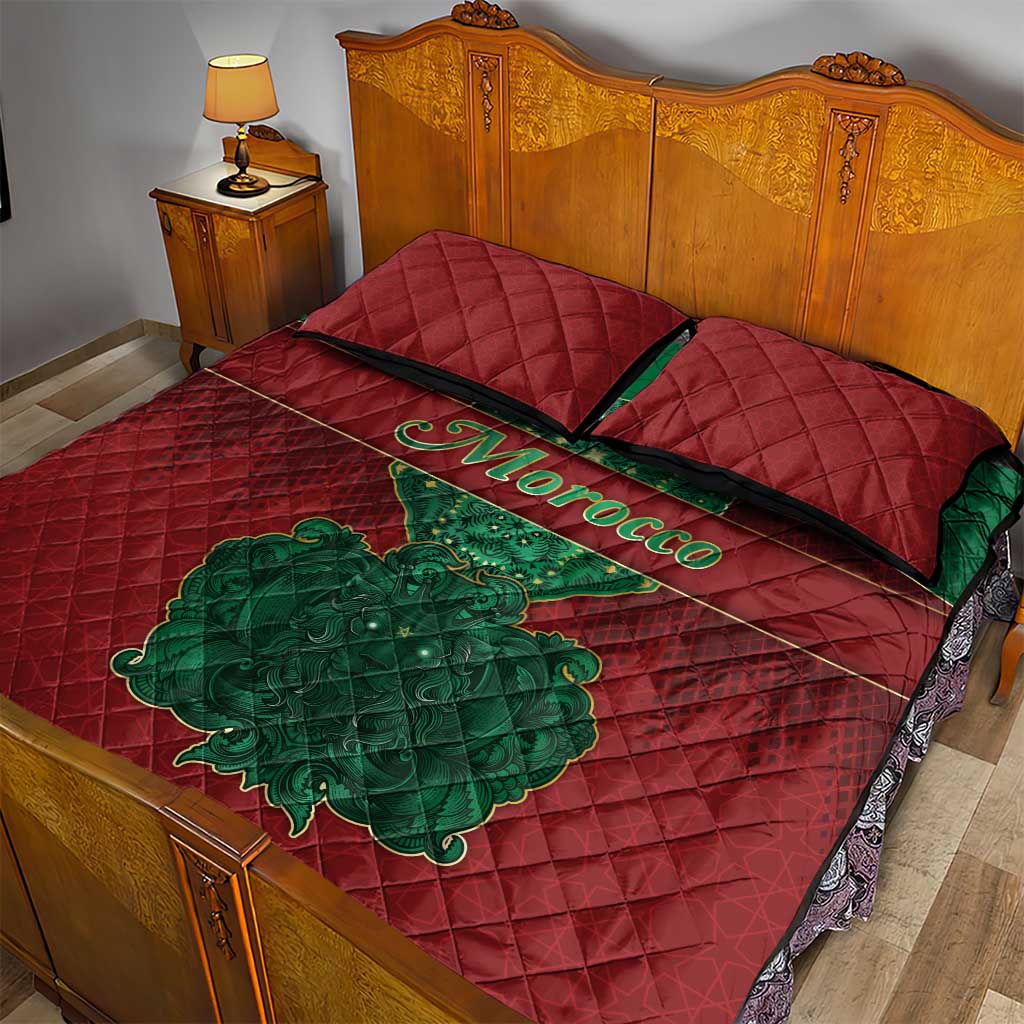 Morocco Quilt Bed Set Royal Lion Islam Patterns - African Pride