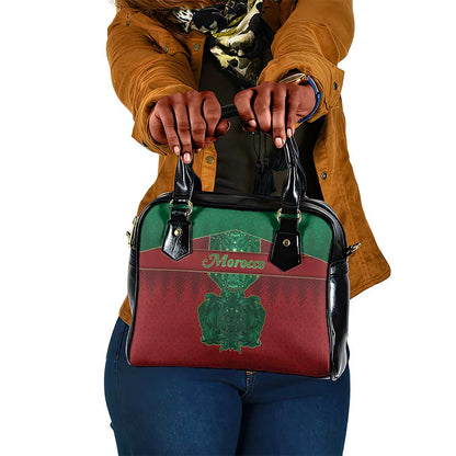 Morocco Shoulder Handbag Royal Lion Islam Patterns - African Pride