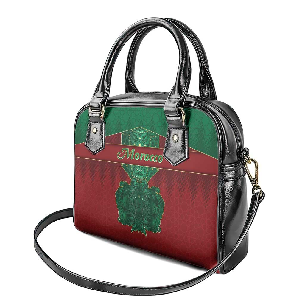Morocco Shoulder Handbag Royal Lion Islam Patterns - African Pride
