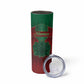 Personalized Morocco Skinny Tumbler Royal Lion Islam Patterns - African Pride