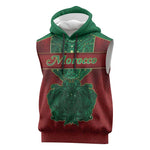 Personalized Morocco Sleeveless Hoodie Royal Lion Islam Patterns - African Pride