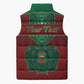 Personalized Morocco Sleeveless Puffer Jacket Royal Lion Islam Patterns - African Pride