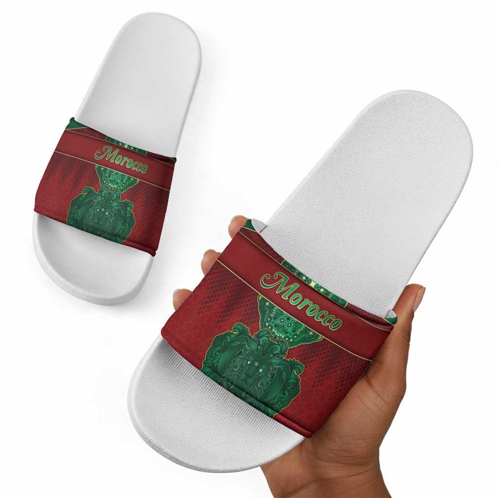Morocco Slide Sandals Royal Lion Islam Patterns - African Pride
