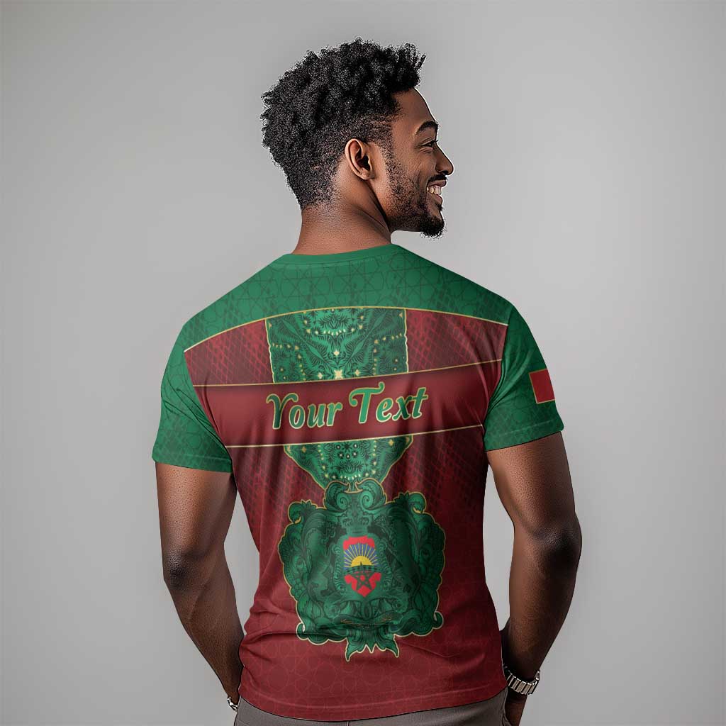 Personalized Morocco T shirt Royal Lion Islam Patterns - African Pride