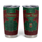 Personalized Morocco Tumbler Cup Royal Lion Islam Patterns - African Pride