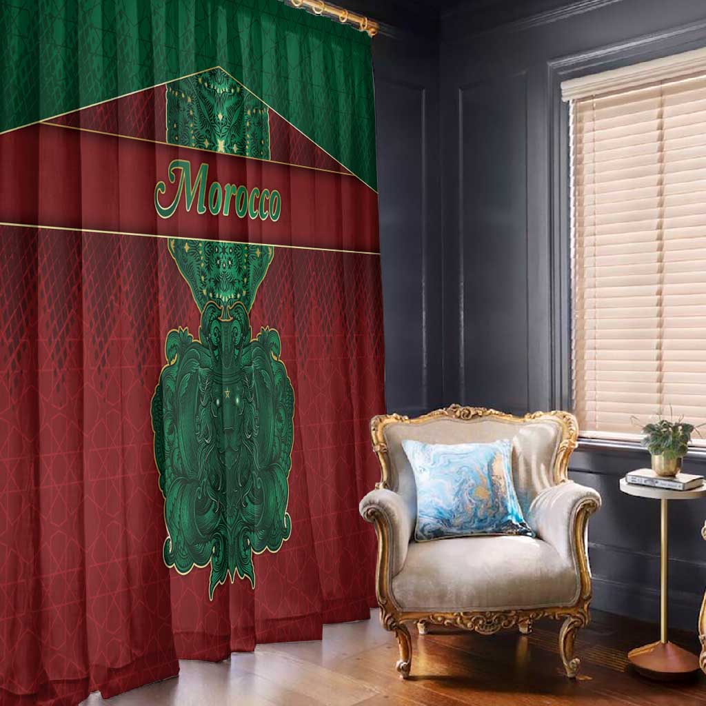 Morocco Window Curtain Royal Lion Islam Patterns - African Pride