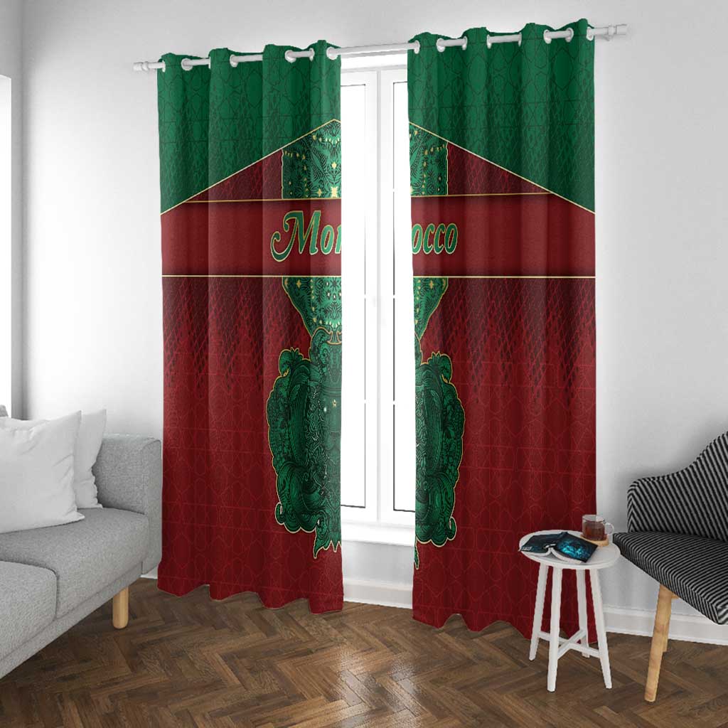 Morocco Window Curtain Royal Lion Islam Patterns - African Pride