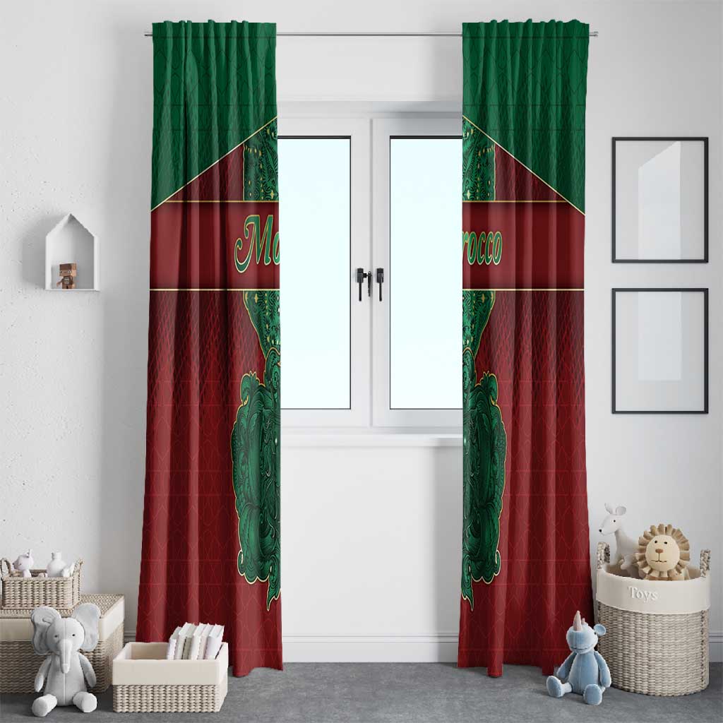 Morocco Window Curtain Royal Lion Islam Patterns - African Pride