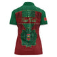 Personalized Morocco Women Polo Shirt Royal Lion Islam Patterns - African Pride