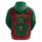 Personalized Morocco Zip Hoodie Royal Lion Islam Patterns - African Pride