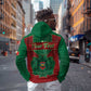Personalized Morocco Zip Hoodie Royal Lion Islam Patterns - African Pride