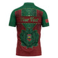 Personalized Morocco Zipper Polo Shirt Royal Lion Islam Patterns - African Pride