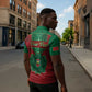 Personalized Morocco Zipper Polo Shirt Royal Lion Islam Patterns - African Pride