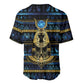Egyptian Goddess Hathor Baseball Jersey Galaxy Ancient Mythology Sun Disk Cow Horn