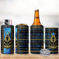 Egyptian Goddess Hathor 4 in 1 Can Cooler Tumbler Galaxy Ancient Mythology Sun Disk Cow Horn