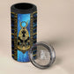Egyptian Goddess Hathor 4 in 1 Can Cooler Tumbler Galaxy Ancient Mythology Sun Disk Cow Horn