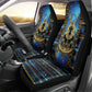 Egyptian Goddess Hathor Car Seat Cover Galaxy Ancient Mythology Sun Disk Cow Horn