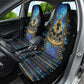 Egyptian Goddess Hathor Car Seat Cover Galaxy Ancient Mythology Sun Disk Cow Horn