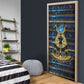Egyptian Goddess Hathor Door Cover Galaxy Ancient Mythology Sun Disk Cow Horn