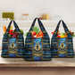 Egyptian Goddess Hathor Grocery Bag Galaxy Ancient Mythology Sun Disk Cow Horn