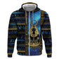 Egyptian Goddess Hathor Hoodie Galaxy Ancient Mythology Sun Disk Cow Horn