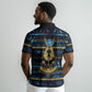 Egyptian Goddess Hathor Polo Shirt Galaxy Ancient Mythology Sun Disk Cow Horn DT05