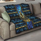 Egyptian Goddess Hathor Quilt Galaxy Ancient Mythology Sun Disk Cow Horn