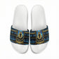 Egyptian Goddess Hathor Slide Sandals Galaxy Ancient Mythology Sun Disk Cow Horn