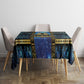 Egyptian Goddess Hathor Tablecloth Galaxy Ancient Mythology Sun Disk Cow Horn