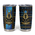 Egyptian Goddess Hathor Tumbler Cup Galaxy Ancient Mythology Sun Disk Cow Horn
