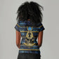 Egyptian Goddess Hathor Women V-Neck T-Shirt Galaxy Ancient Mythology Sun Disk Cow Horn
