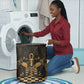 Egyptian Goddess Bastet Laundry Basket Ancient Mythology Sacred Black Cat