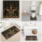 Egyptian Goddess Bastet Bathroom Set Ancient Mythology Sacred Black Cat