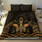 Egyptian Goddess Bastet Bedding Set Ancient Mythology Sacred Black Cat