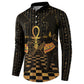 Egyptian Goddess Bastet Button Sweatshirt Ancient Mythology Sacred Black Cat