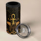 Egyptian Goddess Bastet 4 in 1 Can Cooler Tumbler Ancient Mythology Sacred Black Cat
