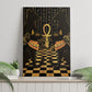 Egyptian Goddess Bastet Canvas Wall Art Ancient Mythology Sacred Black Cat