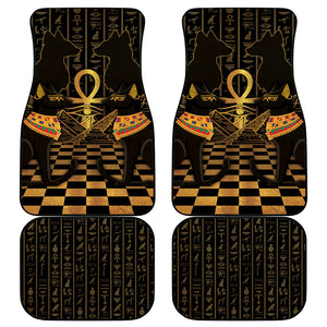 Egyptian Goddess Bastet Car Mats Ancient Mythology Sacred Black Cat